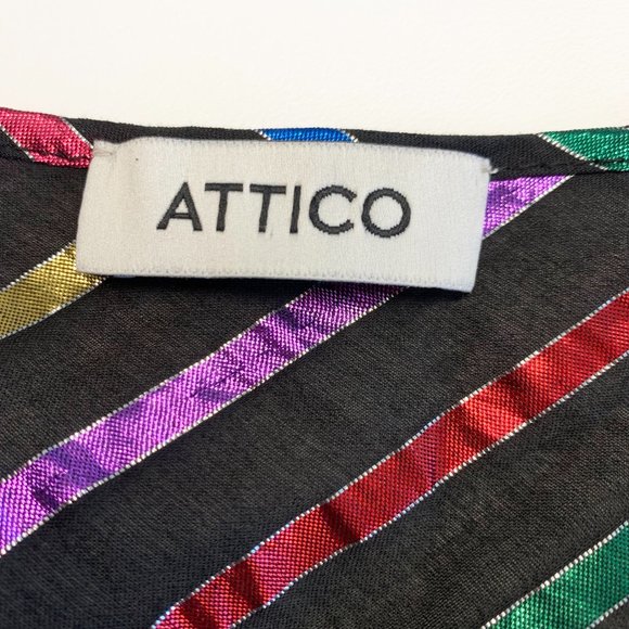 The Attico Wrap-Front Midi Dress - Picture 5 of 5